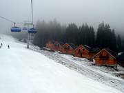 New holiday homes are being built right next to the slopes