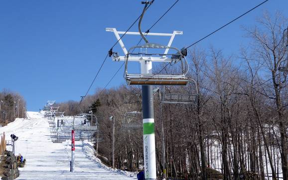Biggest height difference in Montérégie – ski resort Mont Saint-Bruno – Saint-Bruno-de-Montarville