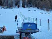 Übungslift Tarasp - Rope tow/baby lift with low rope tow