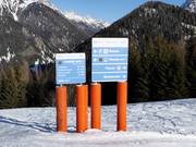 Start of the difficult slope Fiamme Oro I