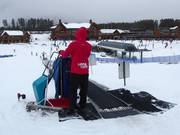 Staff is always present at the conveyor belts