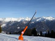 Snowmaking with lances in the Serfaus-Fiss-Ladis ski area