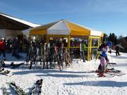 Umbrella bar at the Restaurant Muttereralm