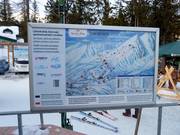 Slope map at the valley station Štrbské Pleso