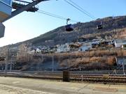 Voss station is located right next to the ski area