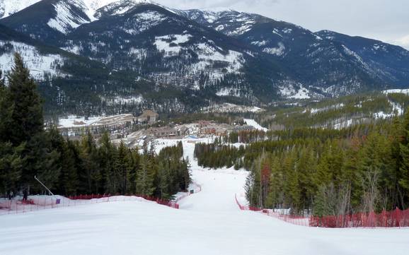Biggest height difference in the East Kootenay Regional District – ski resort Panorama