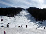 View of the Ravna Planina ski resort