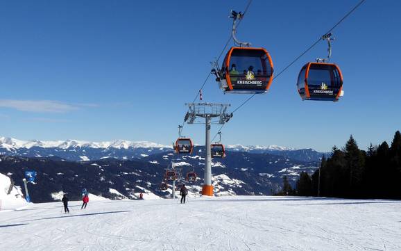 Biggest height difference in the Murtal – ski resort Kreischberg
