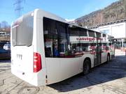 Ski bus at the valley station of the Zettersfeldbahn
