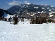 Practice slope in the valley at the Bachlift