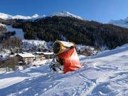 Snowmaking system in Pfelders