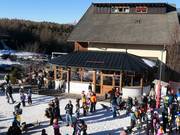 Pit stop at the Falzeben valley station