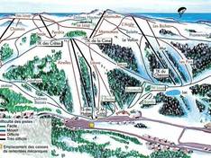 Trail map Gréolières les Neiges