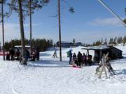 Barbecue area in the Idre Himmelfjäll ski resort