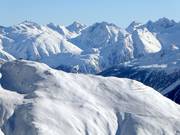 View from the Eggishorn of the Bellwald ski area