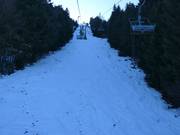Black slope beneath the Hohenbogenbahn