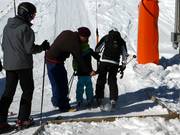 Attentive staff at the drag lifts