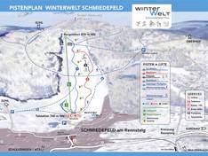 Trail map Schmiedefeld am Rennsteig