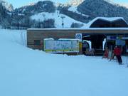 Large information board at the Palüdbahn
