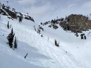 Steep and open ski terrain in Jackson Hole