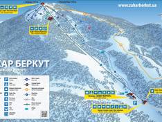 Trail map Vysokyy Verh – Zahar Berkut