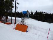 Efficient snow cannon in the ski resort of Åre