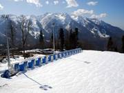 The area below the Mountain Shelter is also ideal for complete beginners.