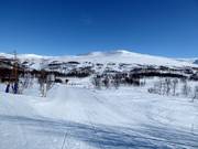 View of Storkittelhobben, the highest point in the Hemavan ski area
