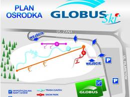 Trail map Globus Ski – Lublin