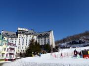 The Fairmont Tremblant is located right on the slopes.