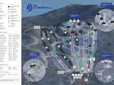 Trail map La Réserve – Saint-Donat