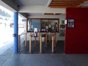 Well-maintained ticket area