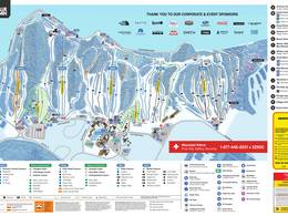 Trail map Blue Mountain Resort – Collingwood