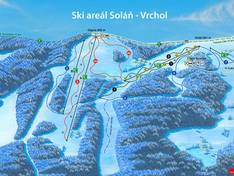 Trail map Soláň – Vrchol