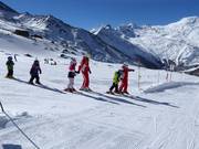 Children's ski course in the Hohsaas ski resort