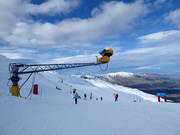 High-performance snow cannon in the Coronet Peak ski area