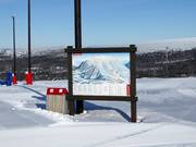 Slope map in the Tandådalen/Hundfjället ski area