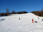 View from the valley station onto the piste