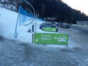 Electric charging station at the Speikboden valley station