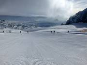 Perfect grooming at the Schladming Glacier Lift