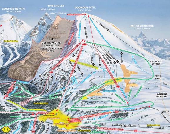 Sunshine Village - Lookout Mountain