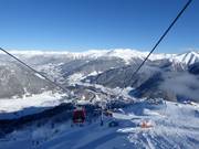 View from Nößlachjoch over the Bergeralm into the Wipptal Valley