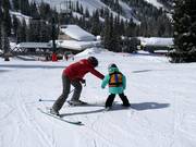Ski course at the Chickadee double chairlift
