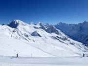 View over the upper part of the Lauchernalp ski area