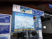 Information at the entry point of the chairlift in the valley