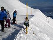 Start of the ski route Teufi