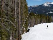 Fan gun snowmaking in Breckenridge
