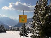 Information board in Verbier