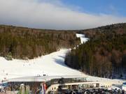 The Hochwald run ends directly at the Hochficht ski arena.