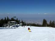 View from the Vitosha ski area over Sofia